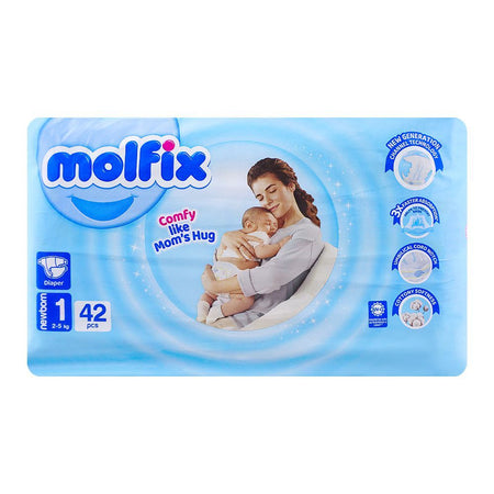 Molfix Diapers Newborn 1, 2-5kg, 42-Pack - Main Image
