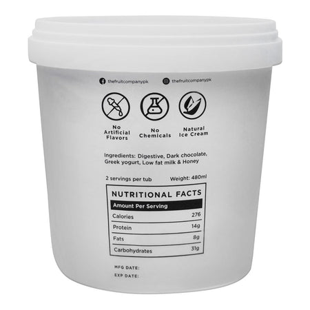 The Fruit Company Vanilla Cookie Dough, No Added Sugar, Natural Ice Cream, 480ml - Image 2