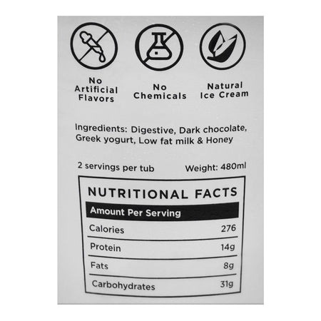 The Fruit Company Vanilla Cookie Dough, No Added Sugar, Natural Ice Cream, 480ml - Image 3