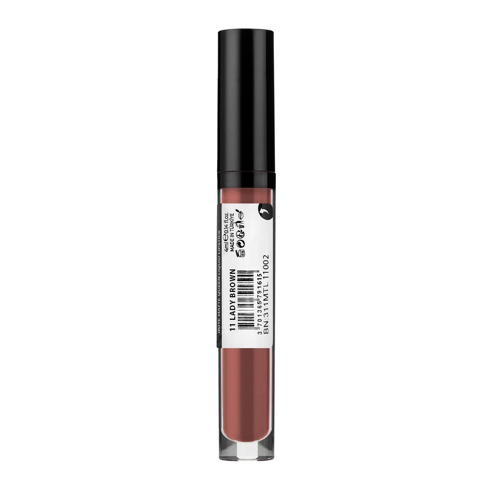 J. Note Matte Queen Long Stay Liquid Lipstick, 4ml, 11 Lady Brown - Image 3