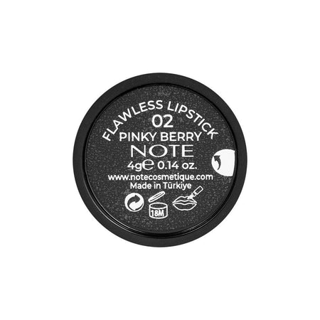 J. Note Flawless Lipstick, 4g, 02 Pinky Berry - Image 3