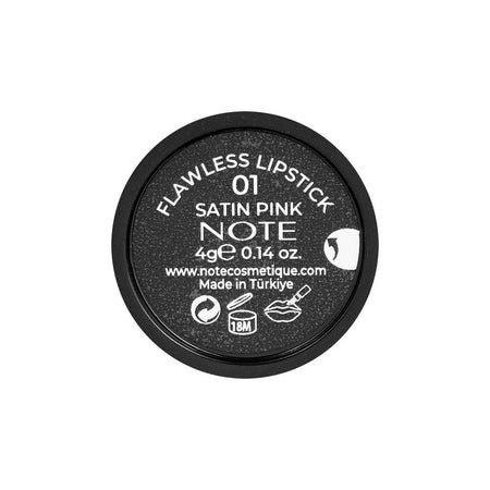 J. Note Flawless Lipstick, 4g, 01 Satin Pink - Image 3