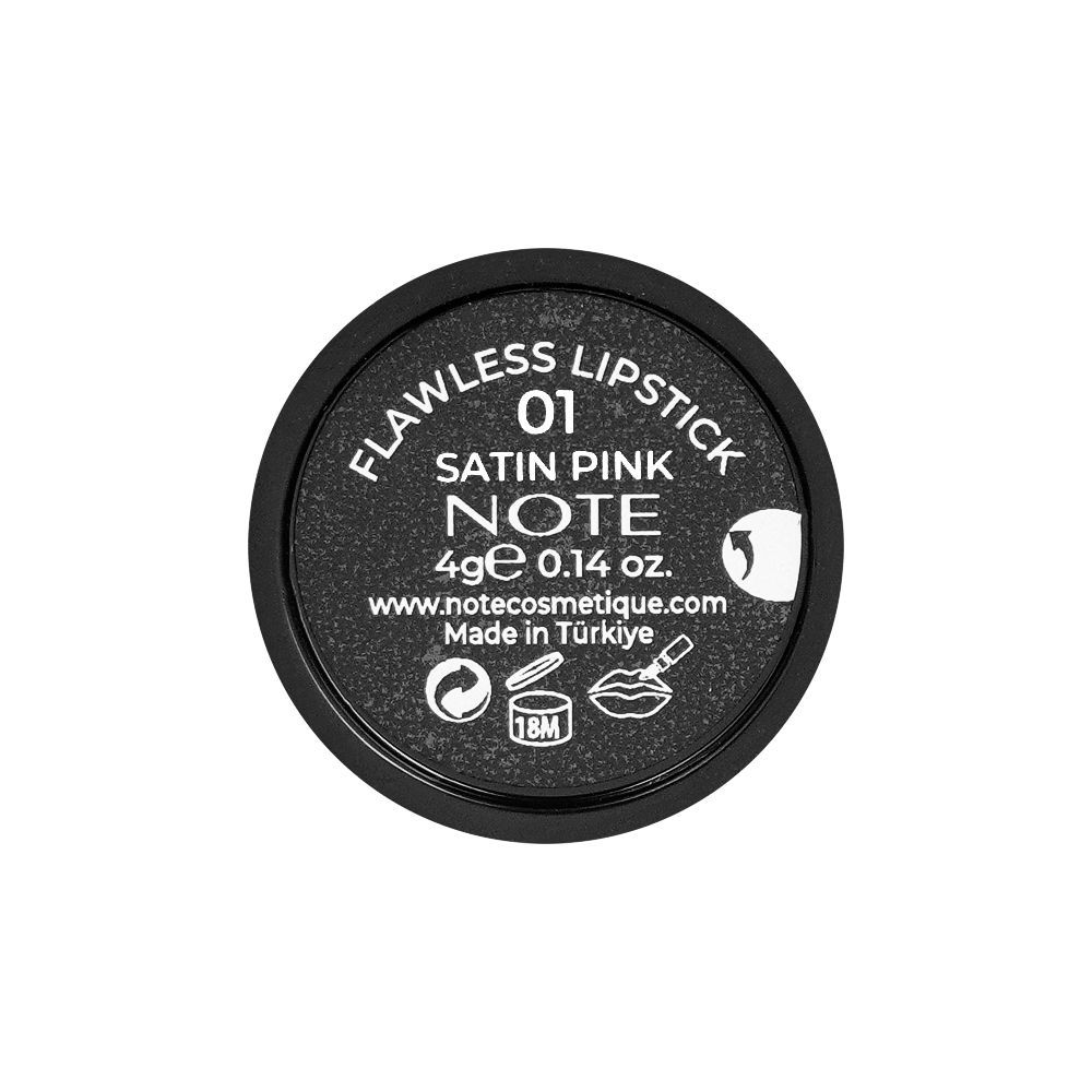 J. Note Flawless Lipstick, 4g, 01 Satin Pink - Image 3