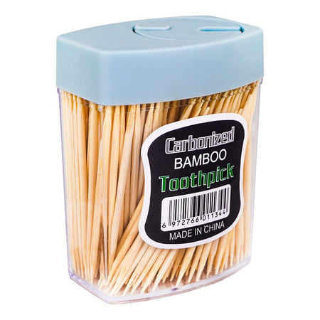 Carbonized Bamboo Tooth Pick Chores Jar - Main Image