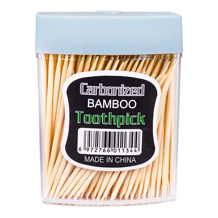 Carbonized Bamboo Tooth Pick Chores Jar - Image 2