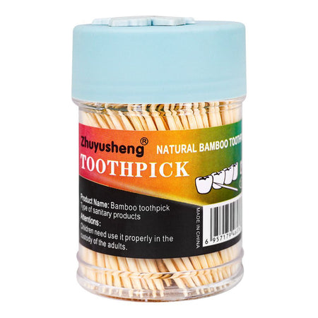 Zhuyusheng Natural Bamboo Tooth Pick Jar, 6076 - Main Image
