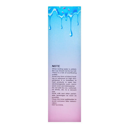 Mermaid Print Stainless Steel Water Bottle, Leakproof Ideal for Office, School & Outdoor, Sky Blue, 500ml Capacity, SH235 - Image 4