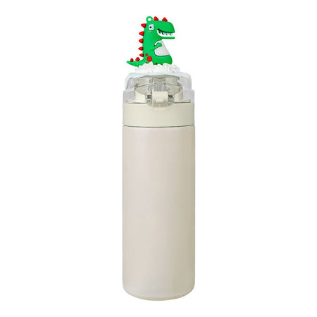 Dinosaur Plastic Water Bottle, Leakproof, Ideal for Office, School & Outdoor, Off White, GWD078 - Image 5