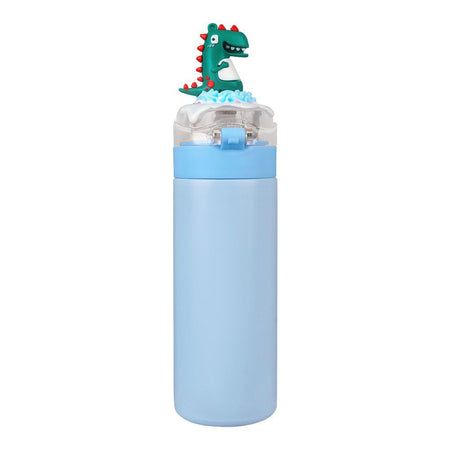 Dinosaur Trendy Plastic Water Bottle, Leakproof Ideal for Office, School & Outdoor, Sky Blue, GWD078 - Image 5
