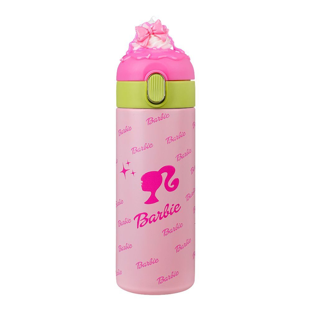 Barbie Theme Plastic Water Bottle, Leakproof Ideal for Office, School & Outdoor, Pink, SH261 - Image 4