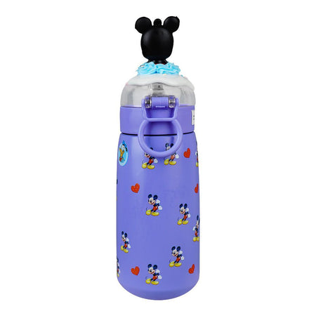 Mickey Mouse Theme Plastic Water Bottle, Leakproof Ideal for Office, School & Outdoor, Purple, CA302 - Image 2