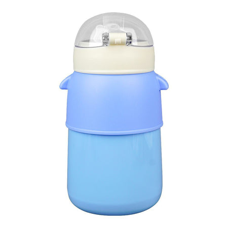 Cinnamoroll Plastic Thermos Cup Cute Water Bottle With Straw & Strap, Leakproof, Sky Blue, 8075B - Image 3