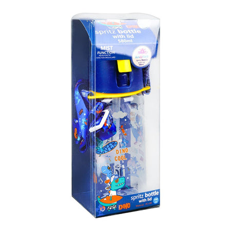 Surf Time Theme Spray Plastic Water Bottle With Lid, Blue, 580ml Capacity, FA9346 - Image 3