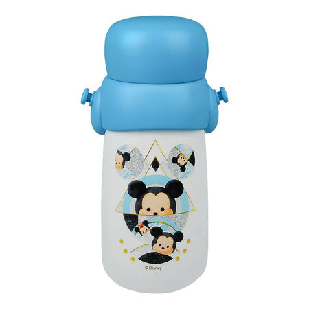 Tsum Tsum Plastic Thermos With Strap, Sky Blue, Creative Water Bottle, WD-2354 - Image 2