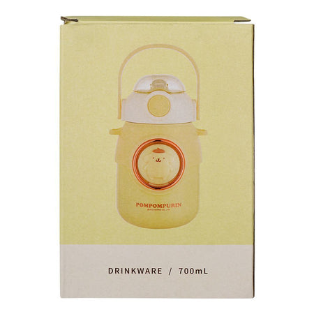 Pompurin Plastic Thermos With Strap, 700ml Capacity, Yellow, Creative Water Bottle, 2319C - Image 5
