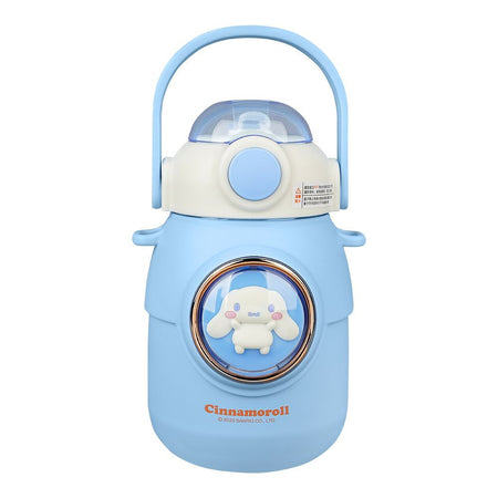 Cinnamoroll Plastic Thermos With Strap, 700ml Capacity, Sky Blue, Creative Water Bottle, 2319C - Main Image