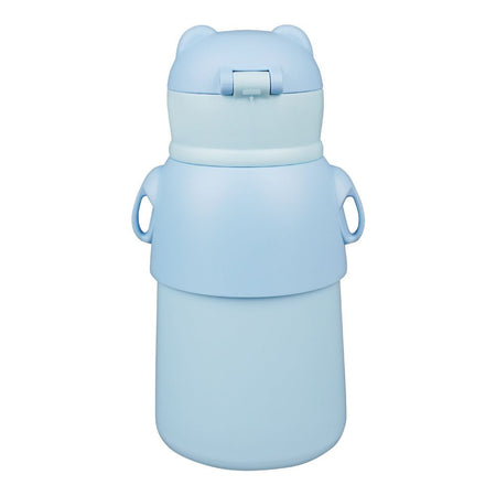 Fox Plastic Thermos With Strap, Sky Blue, Creative Water Bottle, H228 - Image 2