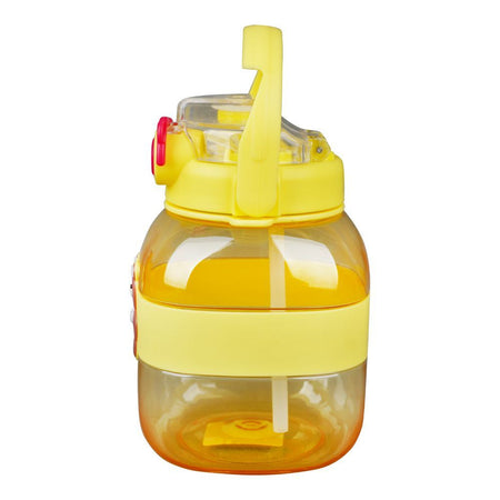 Bear Plastic Water Bottle With Strap, Yellow, YT-7729 - Image 3