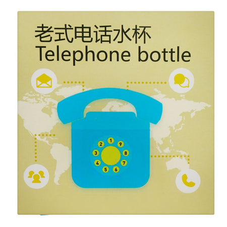 Telephone Shape Plastic Water Bottle With Strap, Sea Green, YF2305 - Image 6