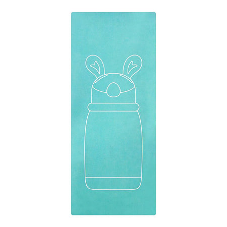 Rabbit & Floral Plastic Water Bottle With Strap, 600ml Capacity, Blue, LY-271 - Image 4