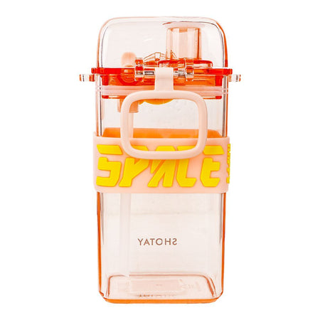 Happy Space Plastic Water Bottle With Strap, 500ml Capacity, Pink, ST7101 - Image 2