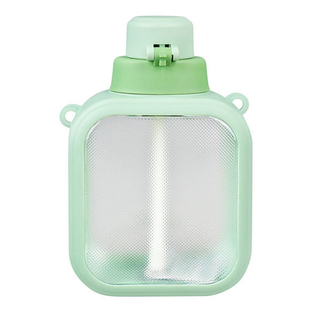 Giavos Fashion Plastic Cup Water Bottle With Strap, 700ml Capacity, Green, JG2575A - Image 2