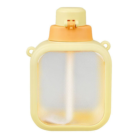 Giavos Fashion Plastic Cup Water Bottle With Strap, 700ml Capacity, Yellow, JG2575A - Image 2