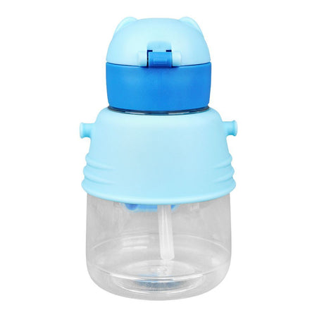Bear Plastic Water Bottle With Strap, Blue, FW-7008 - Image 2