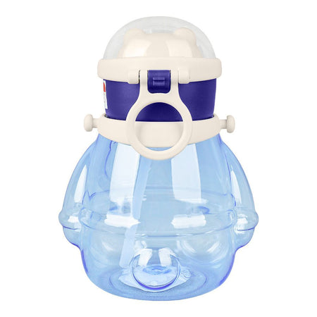 Bear Plastic Water Bottle With Strap, Blue, M10745 - Image 2