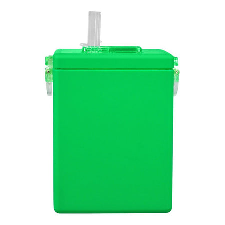 Mahjong Shape Plastic Water Bottle With Strap, Green, YF230913 - Image 2