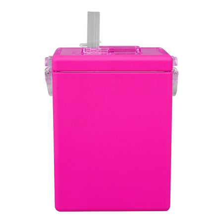Mahjong Shape Plastic Water Bottle With Strap, Purple, YF230913 - Image 2