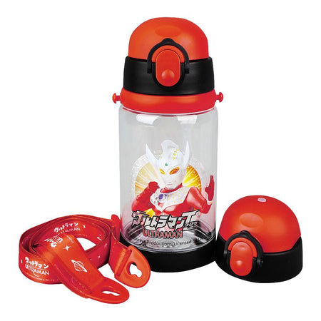 Ultraman Plastic Water Bottle With Strap, Maroon, B6302 - Main Image