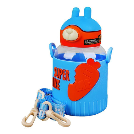 Super Like Me Plastic Water Bottle With Strap, Blue, XJX-SL2242 - Main Image