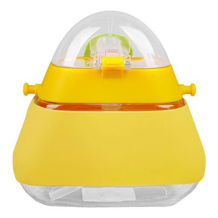 Rabbit Triangle Shape Plastic Water Bottle With Strap, 520ml Capacity, Yellow, 23133 - Image 2