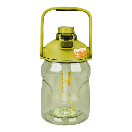 Shotay Cool Sport Plastic Water Bottle With Strap, 1000ml Capacity, Light Green, ST-7305 - Image 2