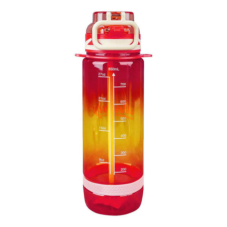 Beauty Plastic Water Bottle With Strap, 850ml Capacity, Pink, YT-7762 - Image 2