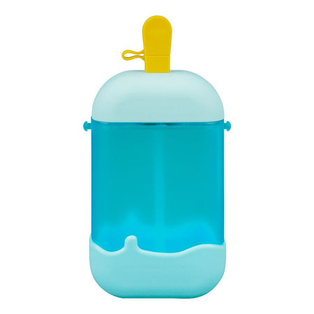 Ice Cream Shape Plastic Water Bottle With Strap, 400ml Capacity, Sky Blue, YF2303 - Image 2