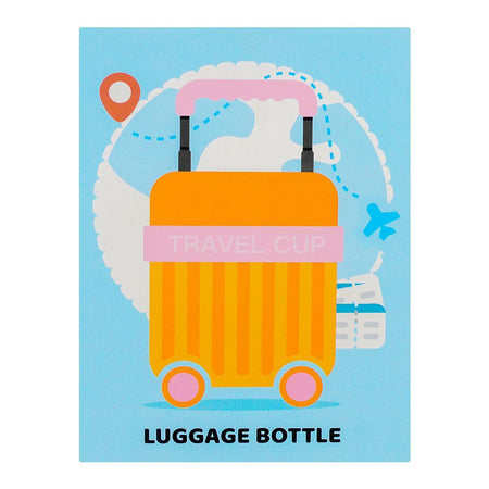 Luggage Travel Cup Plastic Water Bottle With Strap, 450ml Capacity, Pink, YF2307 - Image 6