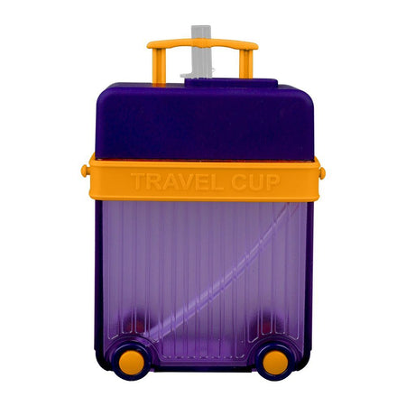 Luggage Travel Cup Plastic Water Bottle With Strap, 450ml Capacity, Dark Blue, YF2307 - Image 2