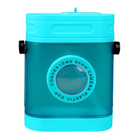 Convex Lens 60Mm Camera Plastic Cup Water Bottle With Strap, Light Blue, YF2301 - Image 2