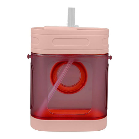 Convex Lens 60Mm Camera Plastic Cup Water Bottle With Strap, Pink, YF2301 - Image 4