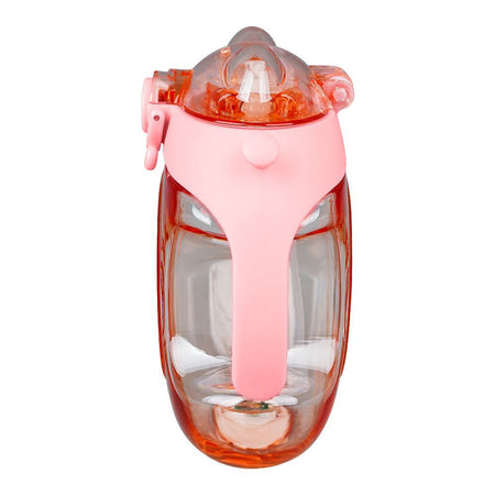 Doughnut Spray Cup Plastic Water Bottle With Strap, 450ml Capacity, Pink, TQ1029 - Image 3