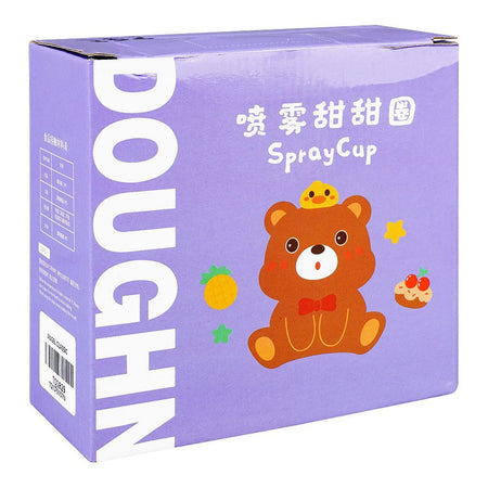Doughnut Spray Cup Plastic Water Bottle With Strap, 450ml Capacity, Purple, TQ1029 - Image 5