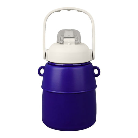 Astronaut Plastic Vacuum Thermos Cup With Strap & Handle, 850ml, Leakproof, Blue, XW8673 - Image 2