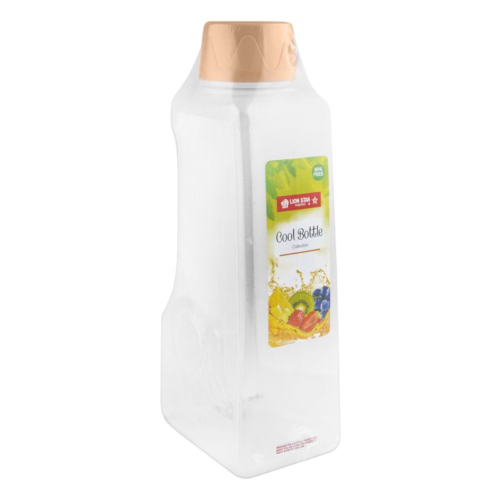 Lion Star Flower Cool Water Bottle, 2000ml, BPA Free, Brown, F-1 - Main Image