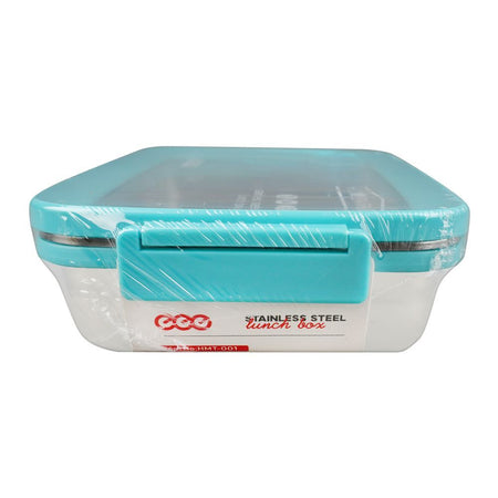 Homeatic Stainless Steel Lunch Box, Single Compartment, 900ml Capacity, Blue, HMT-001 - Image 3
