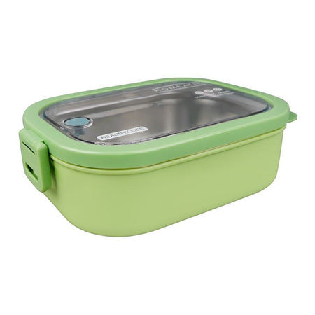 Homeatic Stainless Steel Lunch Box, Single Compartment, 1300ml Capacity, Green, HMT-006 - Image 2