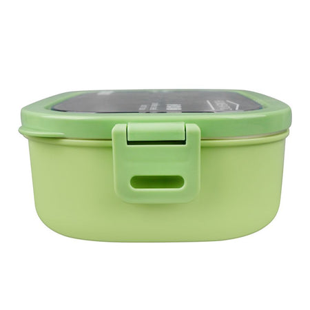 Homeatic Stainless Steel Lunch Box, Single Compartment, 1300ml Capacity, Green, HMT-006 - Image 3