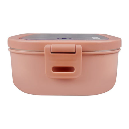 Homeatic Stainless Steel Lunch Box, Single Compartment, 1300ml Capacity, Pink, HMT-006 - Image 3