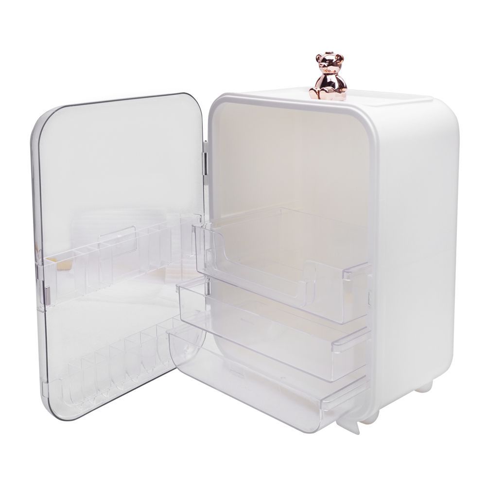 Matrix Clear View Cosmetic Organizer With Mirror & Led, Make Up Stands For Accessories - Image 3